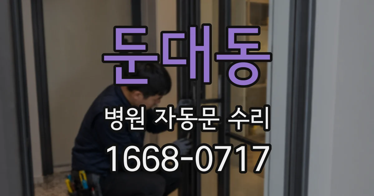 둔대동 병원 자동문 수리