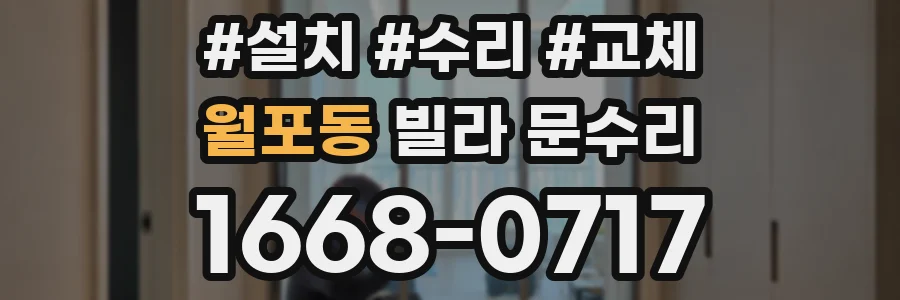 월포동 빌라 문수리