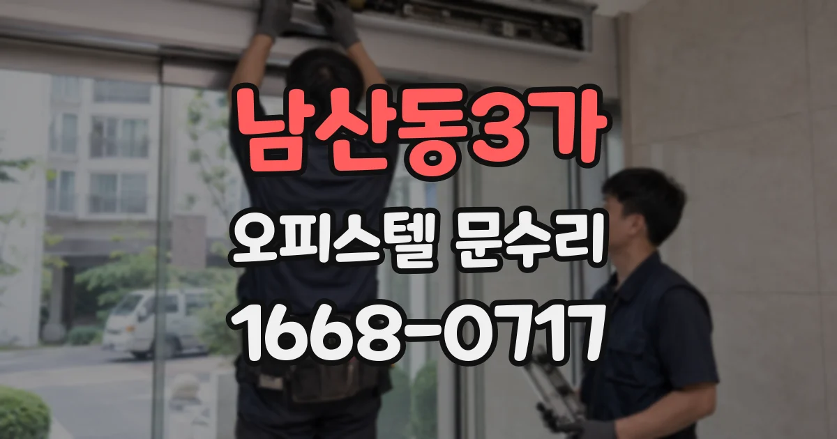 남산동3가 오피스텔 문수리