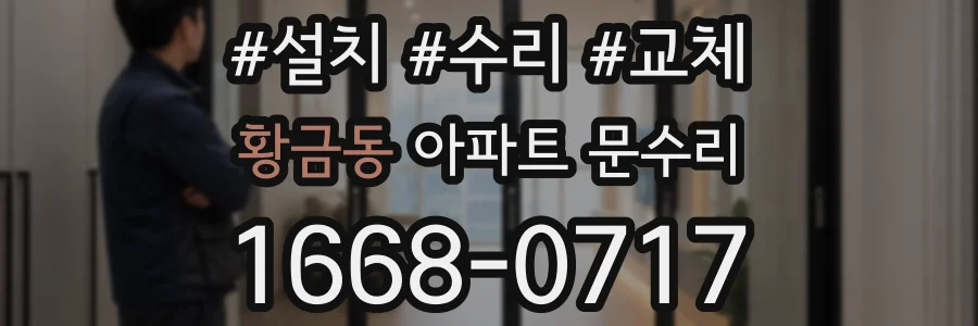 황금동 아파트 문수리
