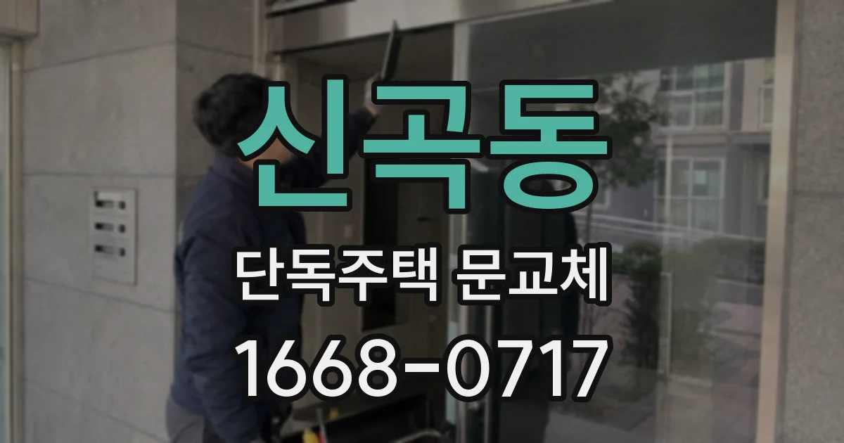 신곡동 단독주택 문교체