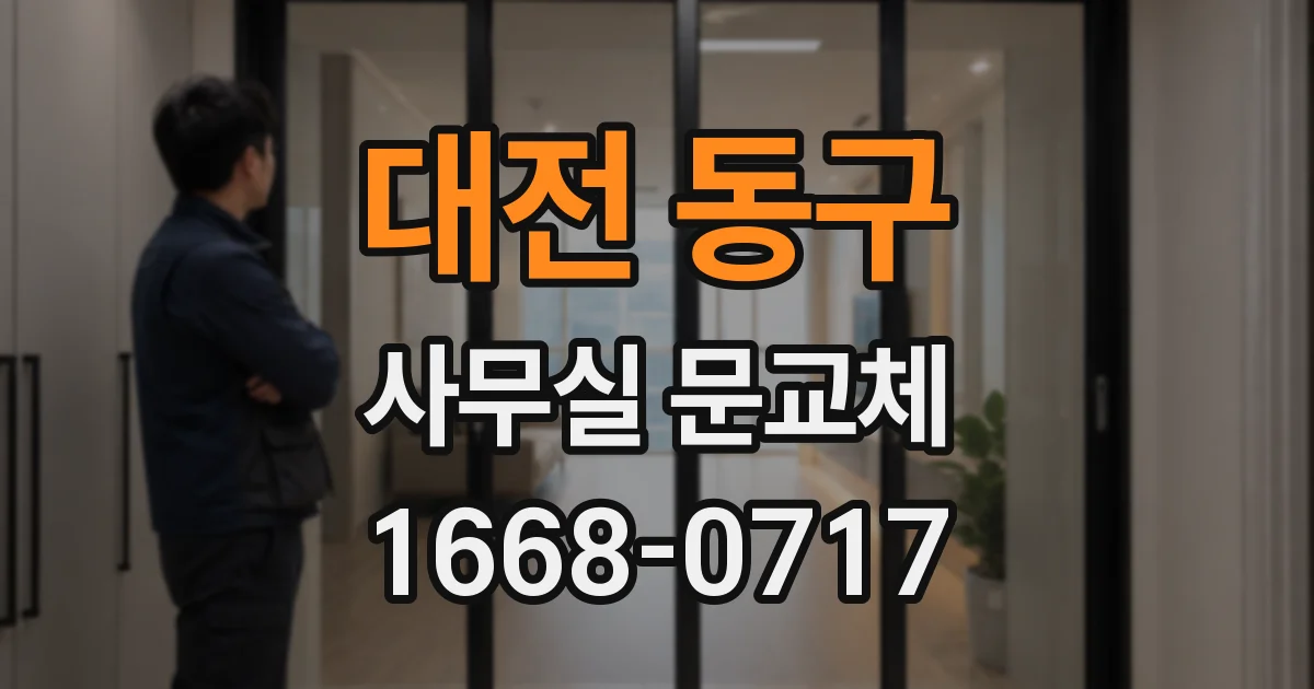 대전 동구 사무실 문교체