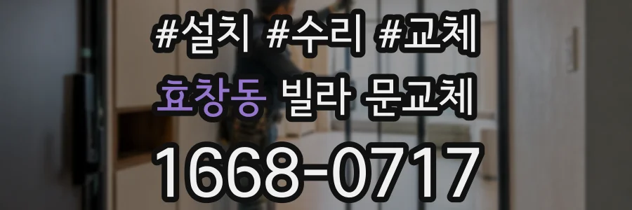 효창동 빌라 문교체
