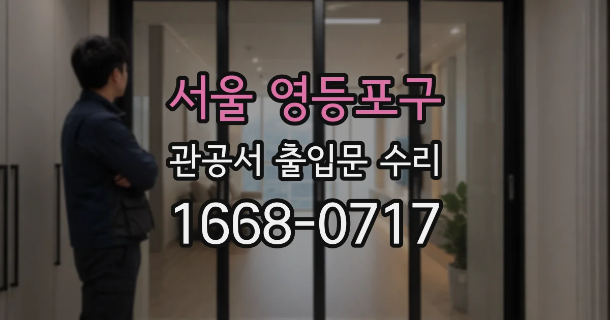 서울 영등포구 관공서 출입문 수리