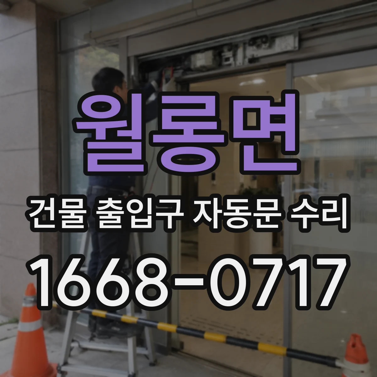 월롱면 건물 출입구 자동문 수리