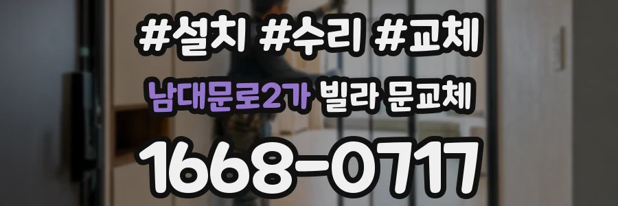 남대문로2가 빌라 문교체