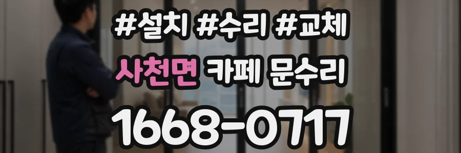 사천면 카페 문수리