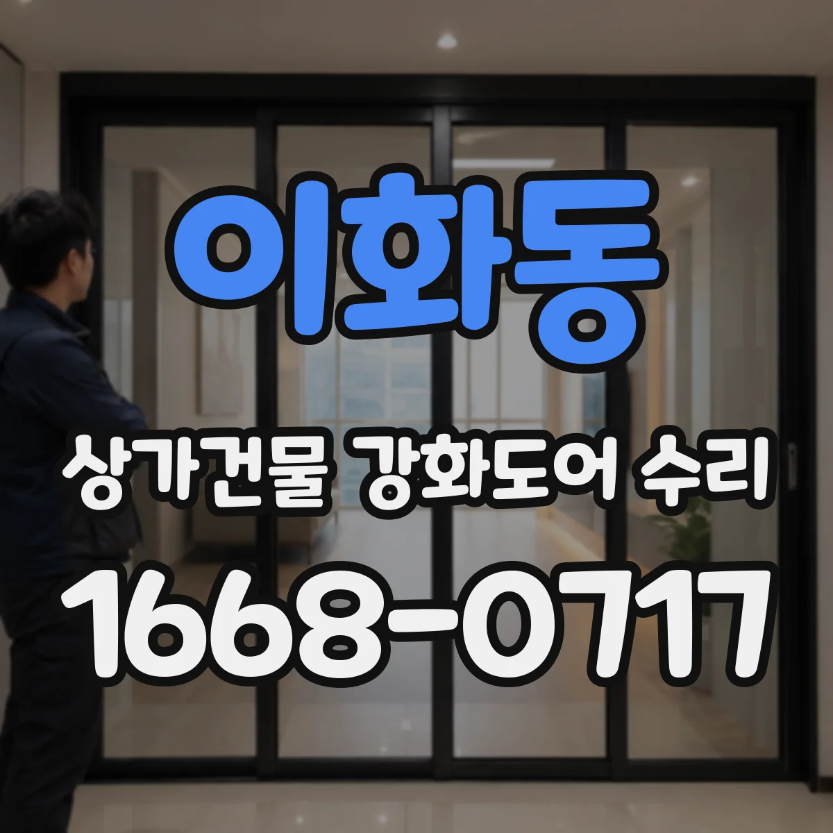 이화동 상가건물 강화도어 수리