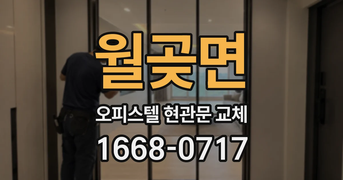 월곶면 오피스텔 현관문 교체