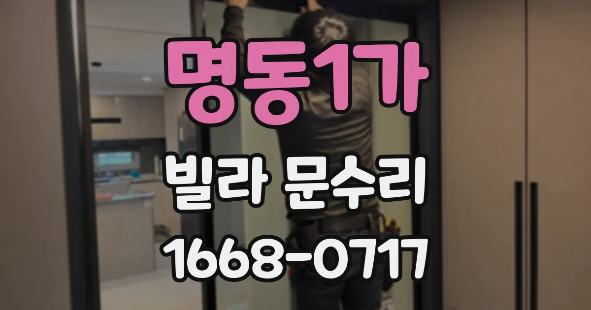 명동1가 빌라 문수리