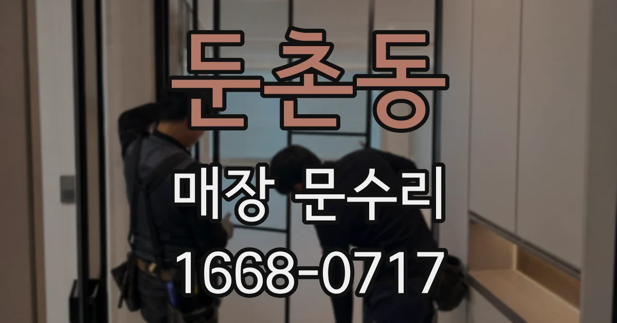 둔촌동 매장 문수리