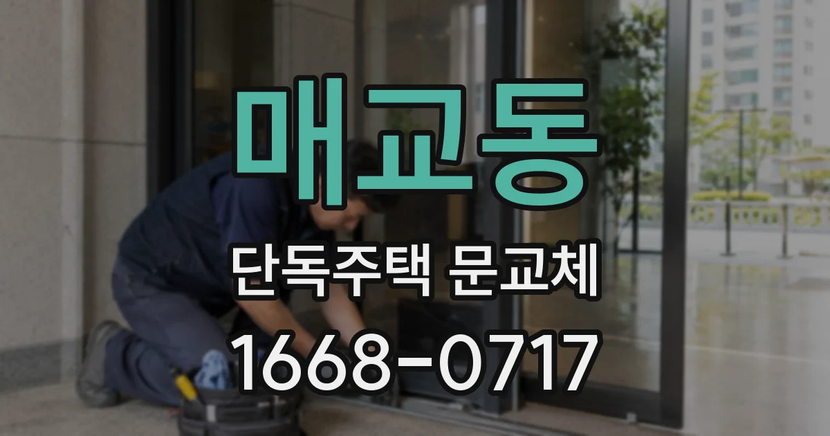 매교동 단독주택 문교체
