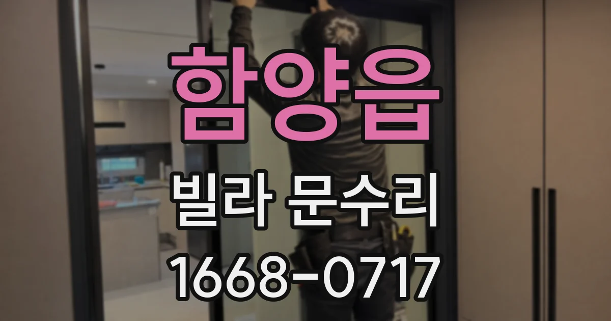 함양읍 빌라 문수리