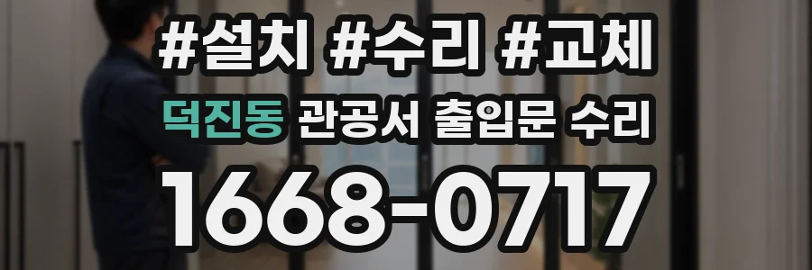 덕진동 관공서 출입문 수리