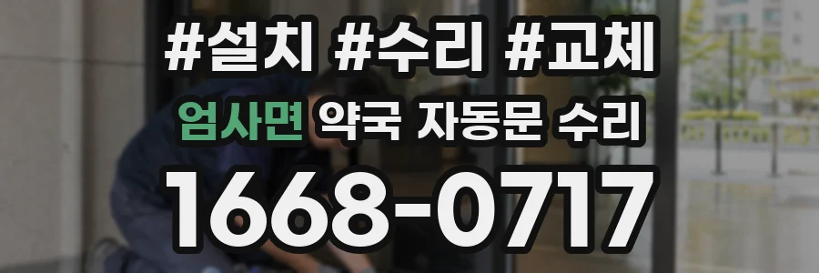 엄사면 약국 자동문 수리