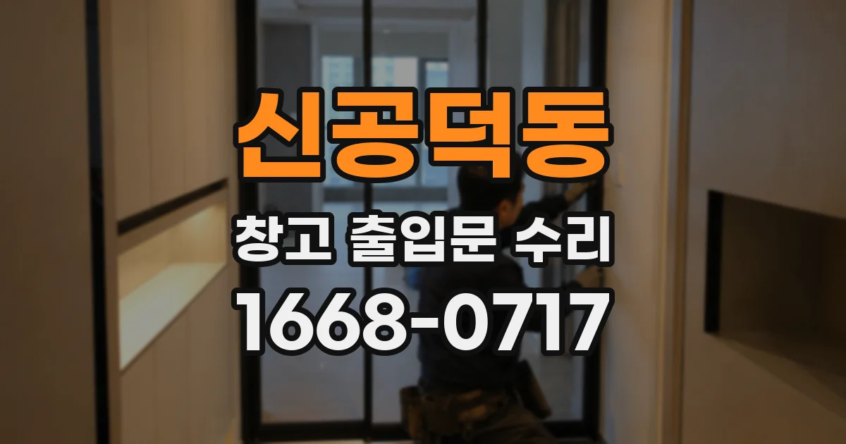 신공덕동 창고 출입문 수리