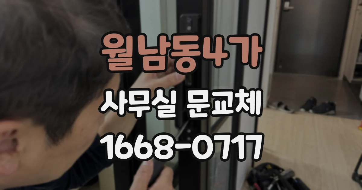 월남동4가 사무실 문교체
