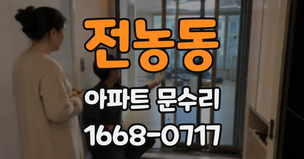 전농동 아파트 문수리
