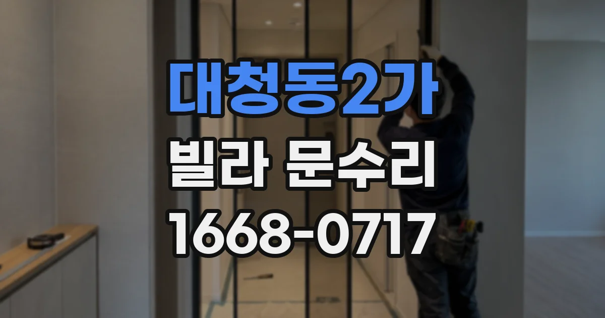대청동2가 빌라 문수리