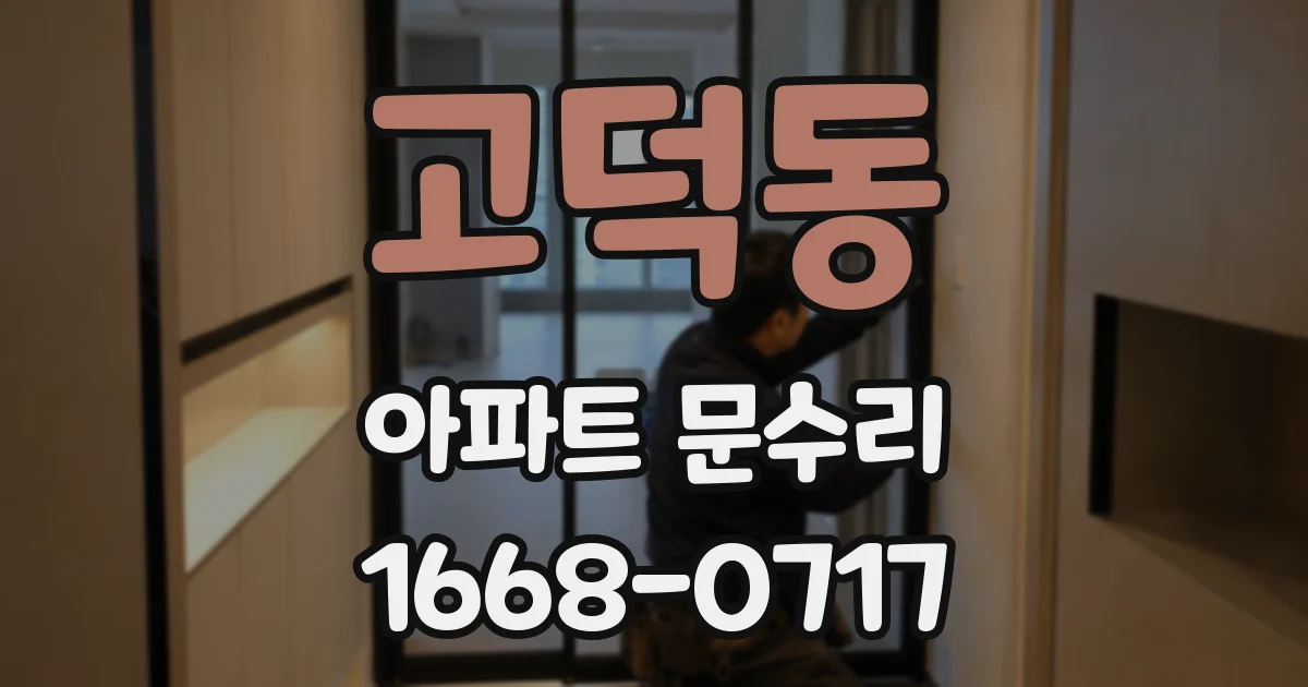 고덕동 아파트 문수리