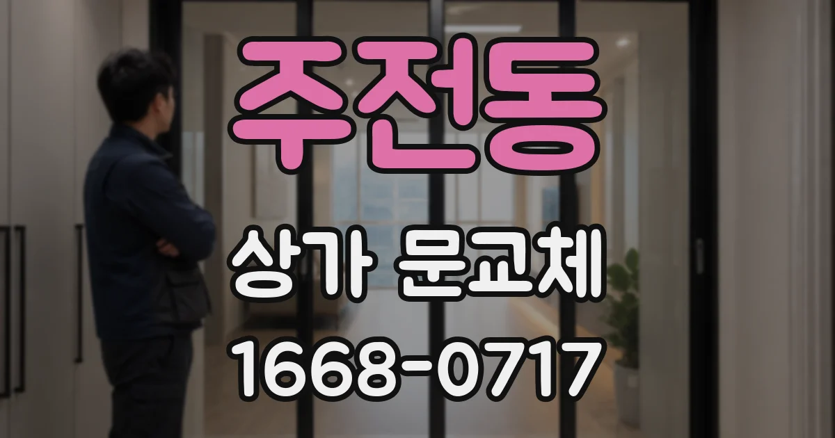 주전동 상가 문교체