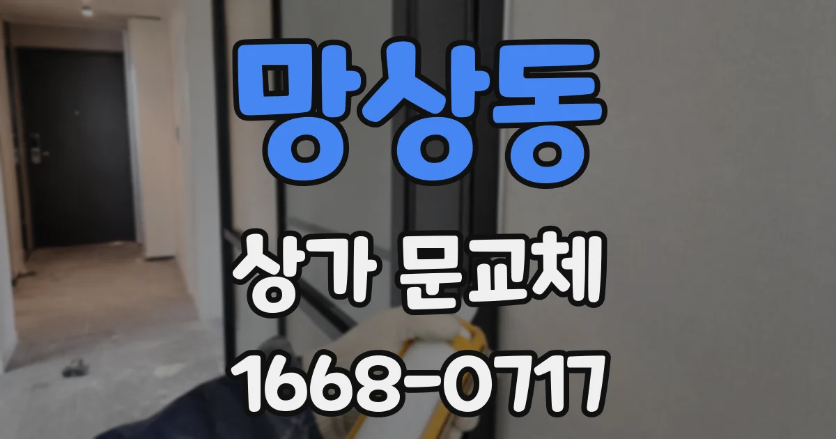 망상동 상가 문교체