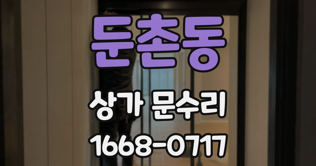 둔촌동 상가 문수리
