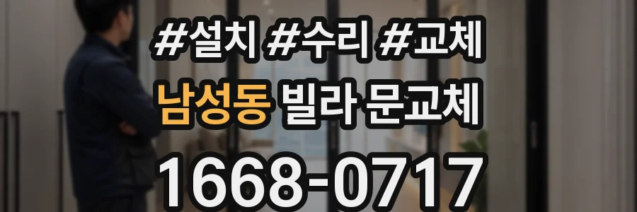 남성동 빌라 문교체