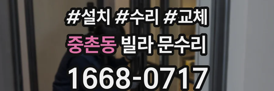 중촌동 빌라 문수리