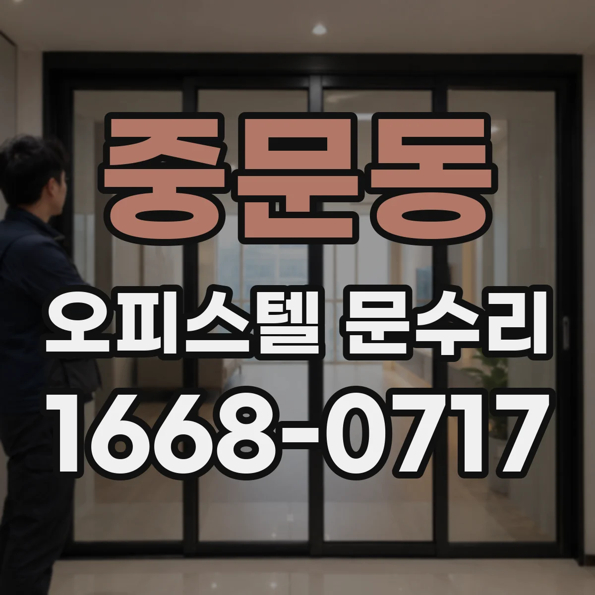 중문동 오피스텔 문수리