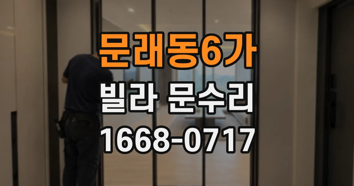 문래동6가 빌라 문수리
