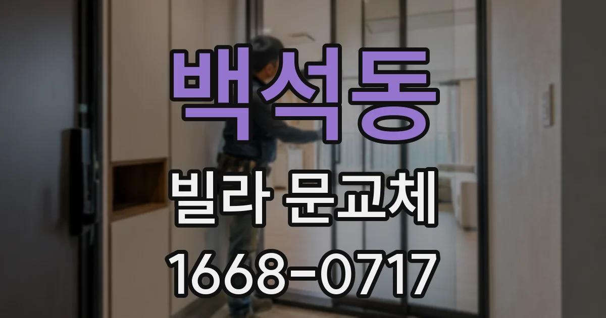 백석동 빌라 문교체