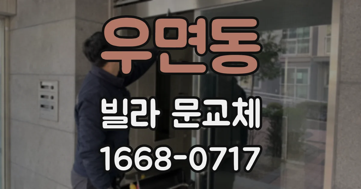 우면동 빌라 문교체
