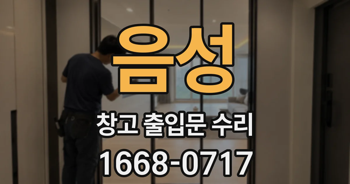 음성 창고 출입문 수리