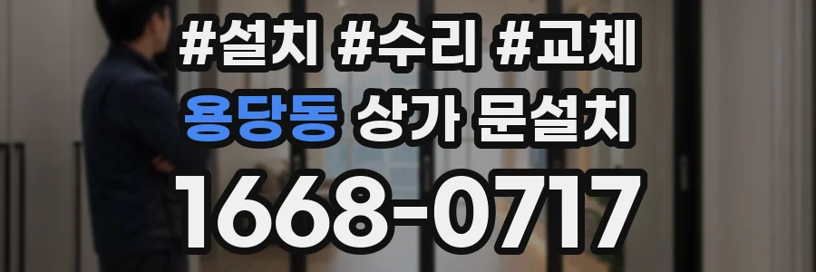 용당동 상가 문설치