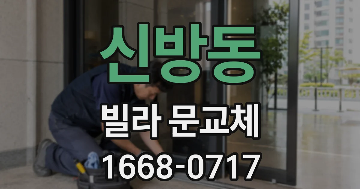 신방동 빌라 문교체