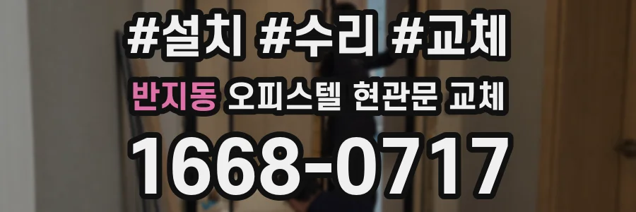 반지동 오피스텔 현관문 교체