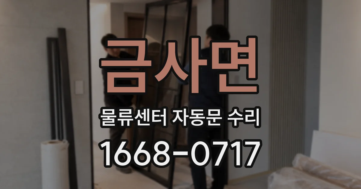 금사면 물류센터 자동문 수리