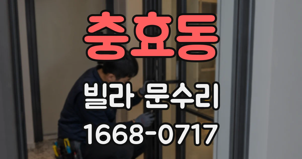 충효동 빌라 문수리