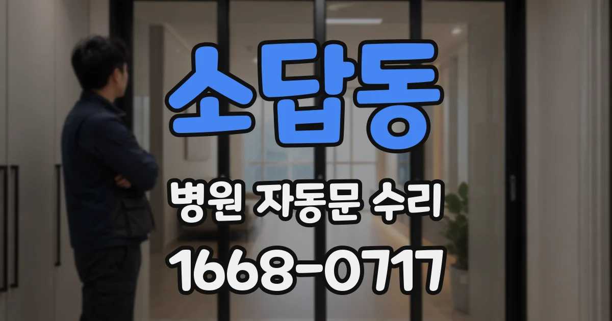 소답동 병원 자동문 수리