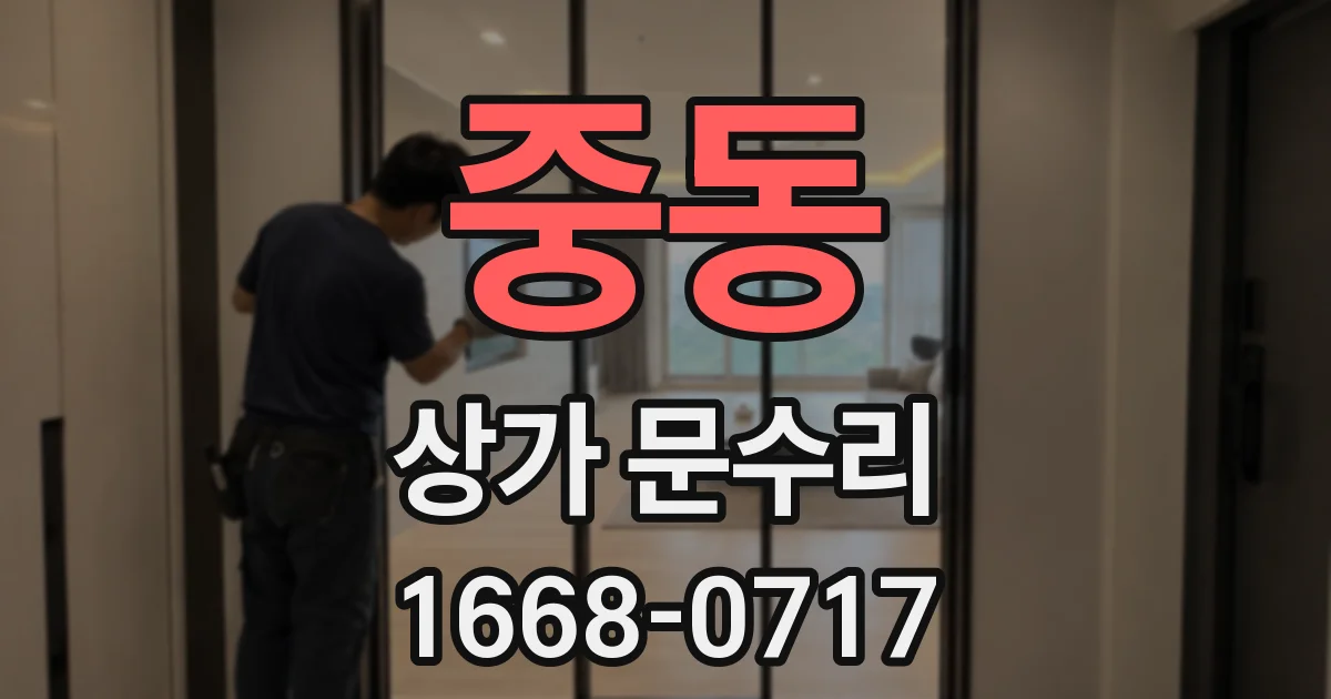 중동 상가 문수리