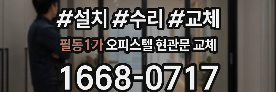 필동1가 오피스텔 현관문 교체
