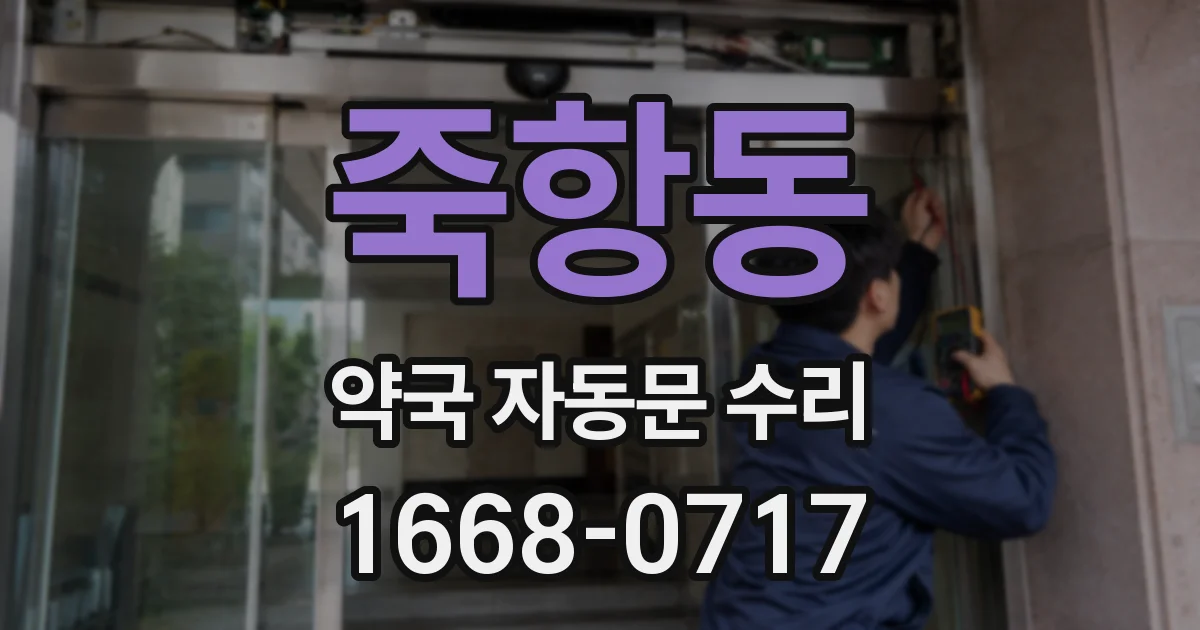 죽항동 약국 자동문 수리