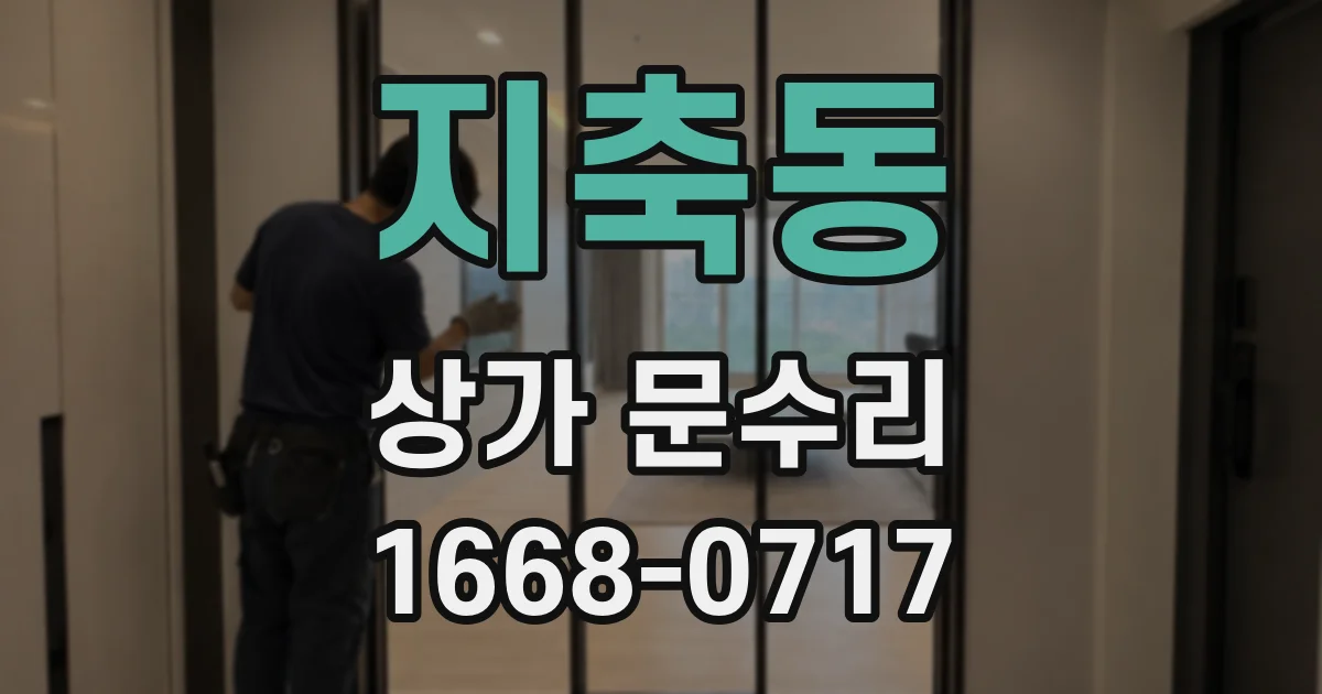지축동 상가 문수리