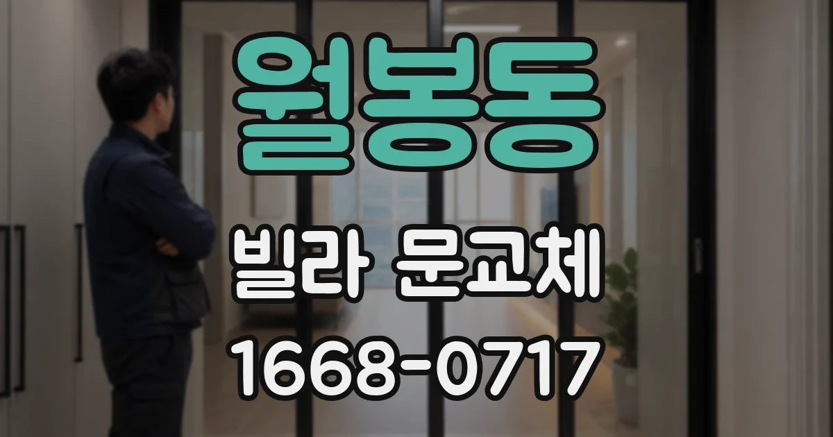 월봉동 빌라 문교체
