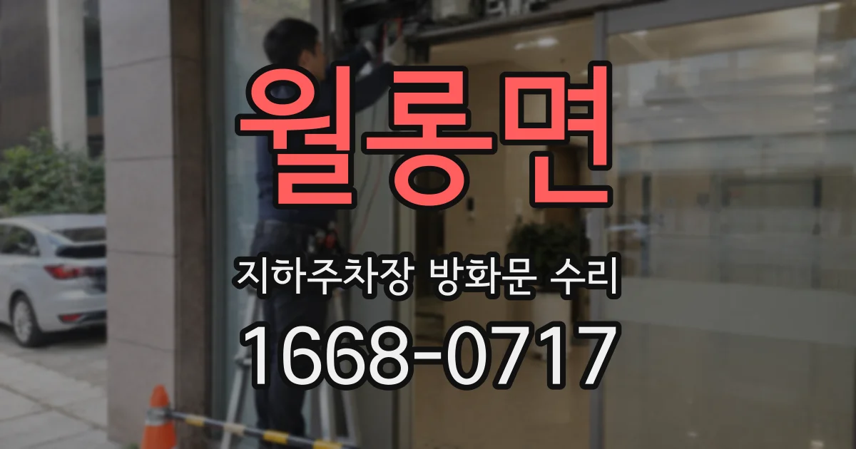 월롱면 지하주차장 방화문 수리