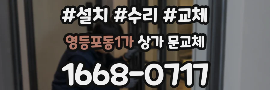 영등포동1가 상가 문교체