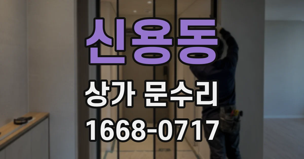 신용동 상가 문수리