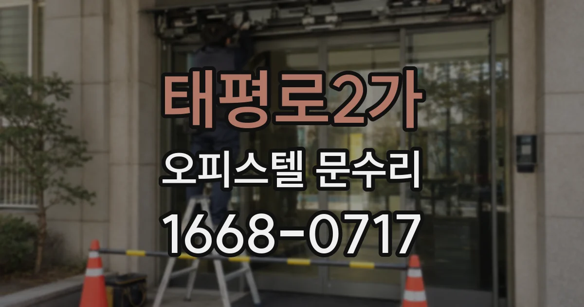 태평로2가 오피스텔 문수리