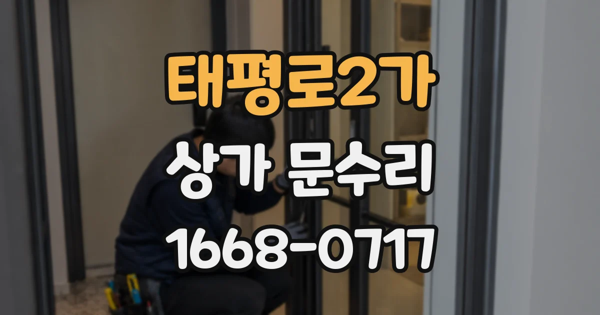 태평로2가 상가 문수리